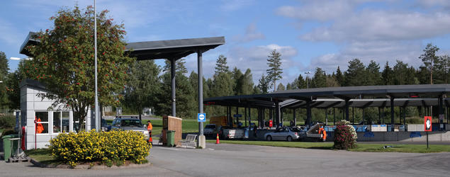 Kundemottak og rundell på miljøstasjon Dal Skog. Foto. 