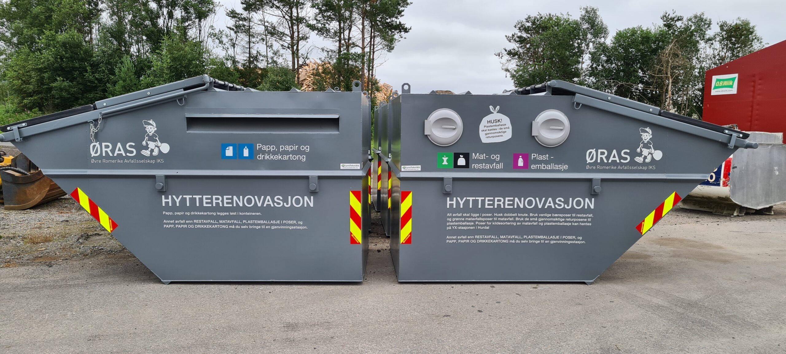 Konteinere til hytterenovasjon